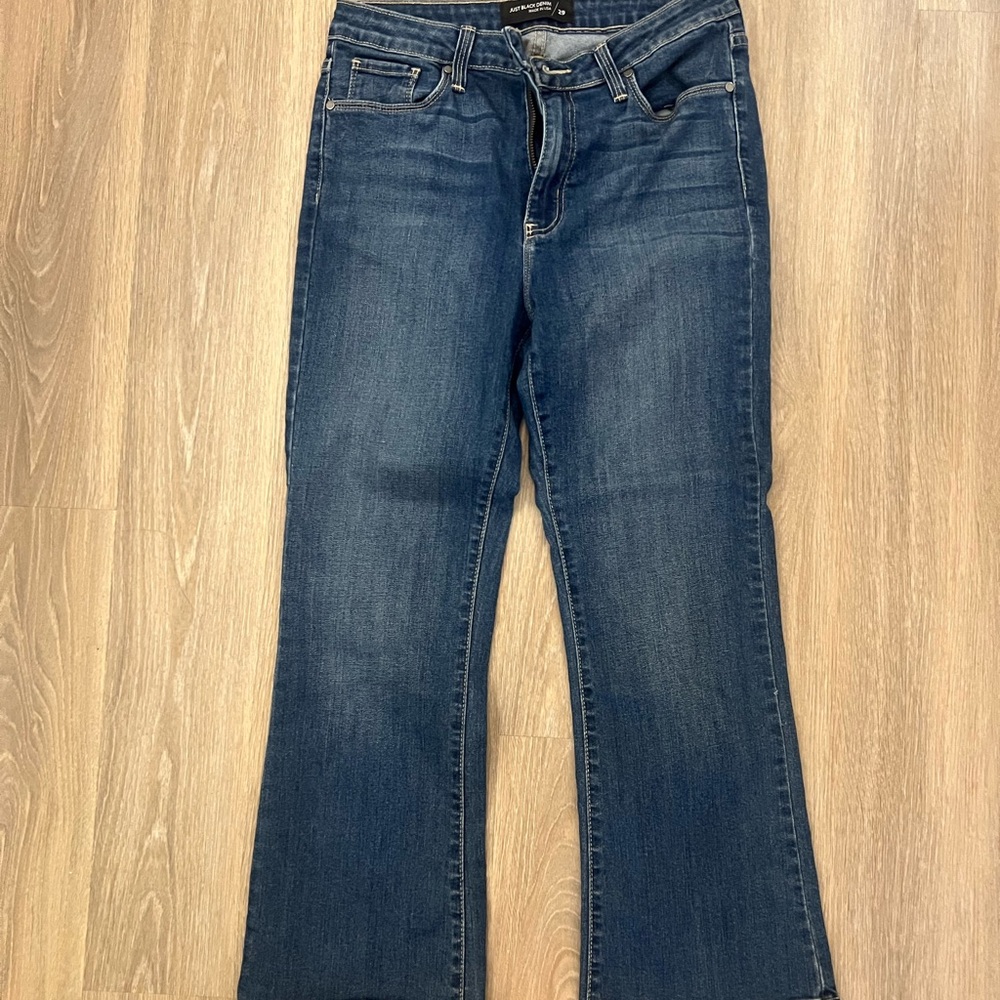 Just Black Dark Blue Flare Jeans